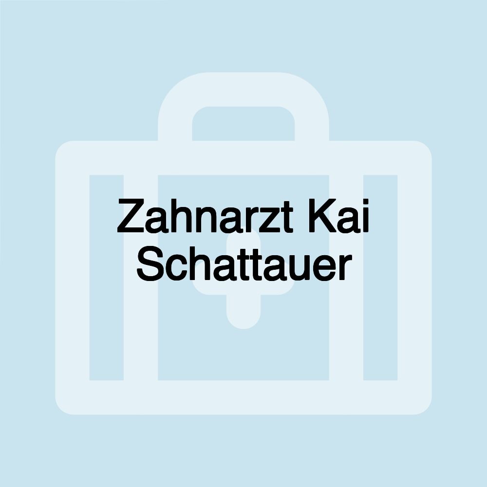 Zahnarzt Kai Schattauer