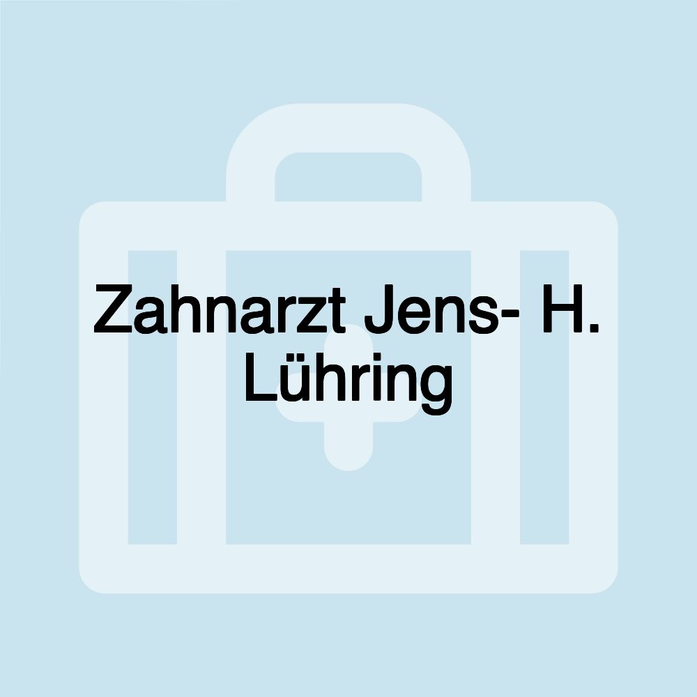 Zahnarzt Jens- H. Lühring