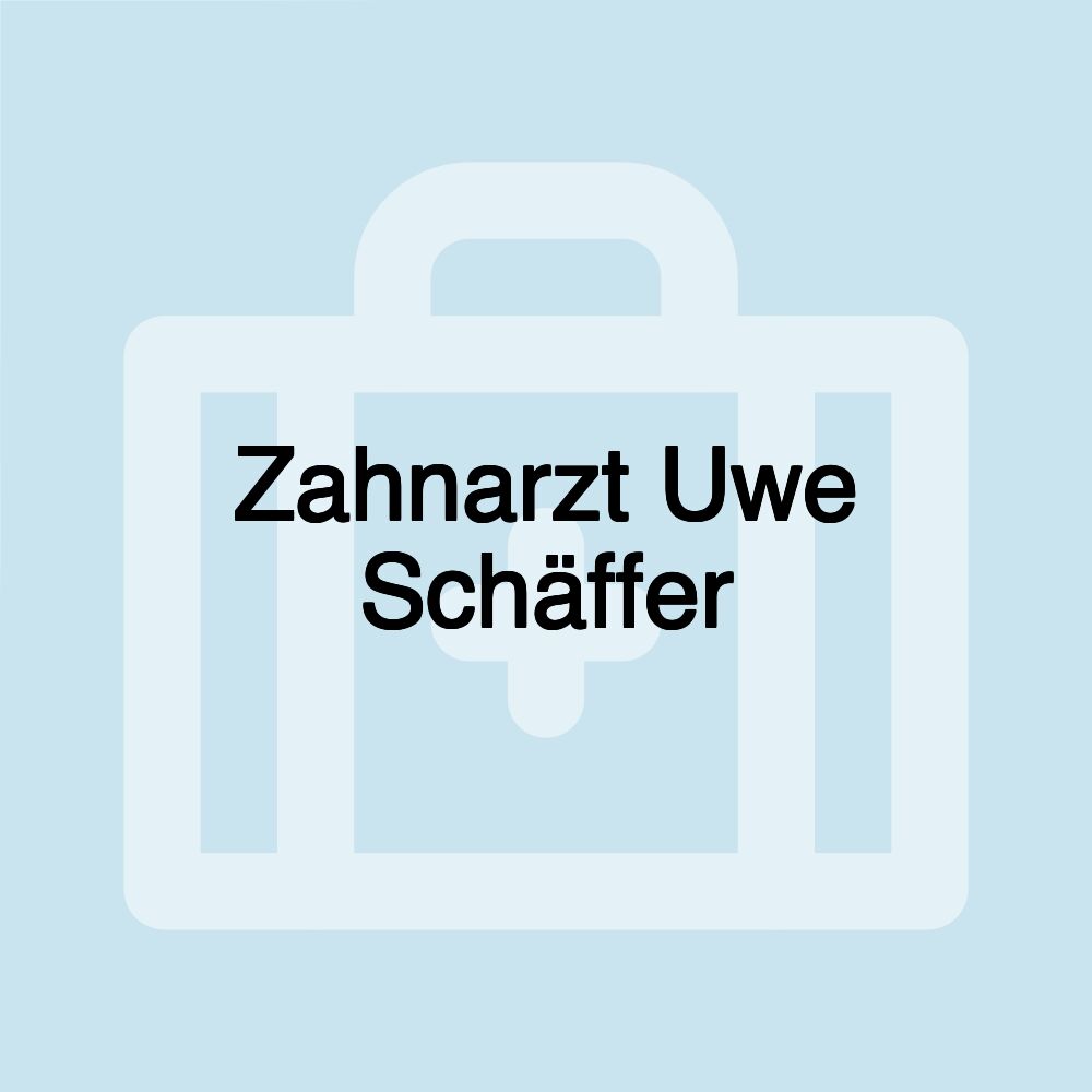 Zahnarzt Uwe Schäffer