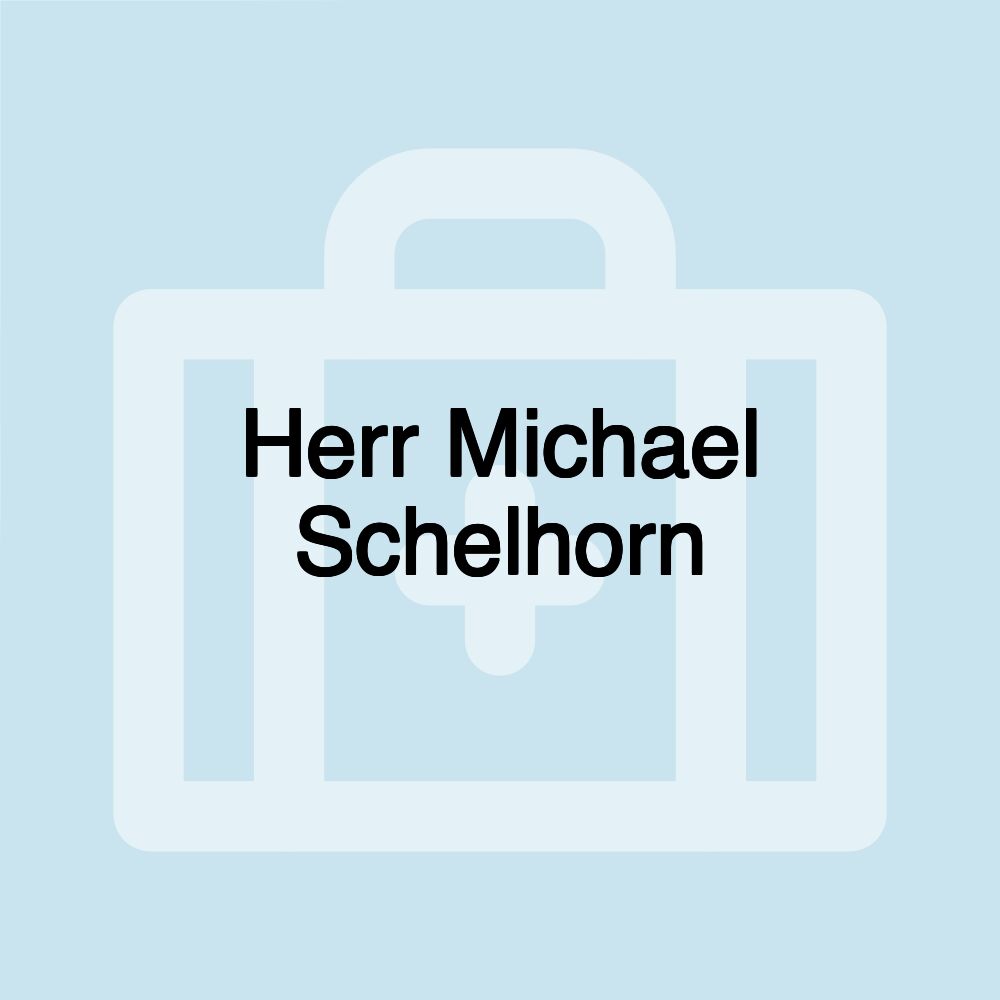 Herr Michael Schelhorn