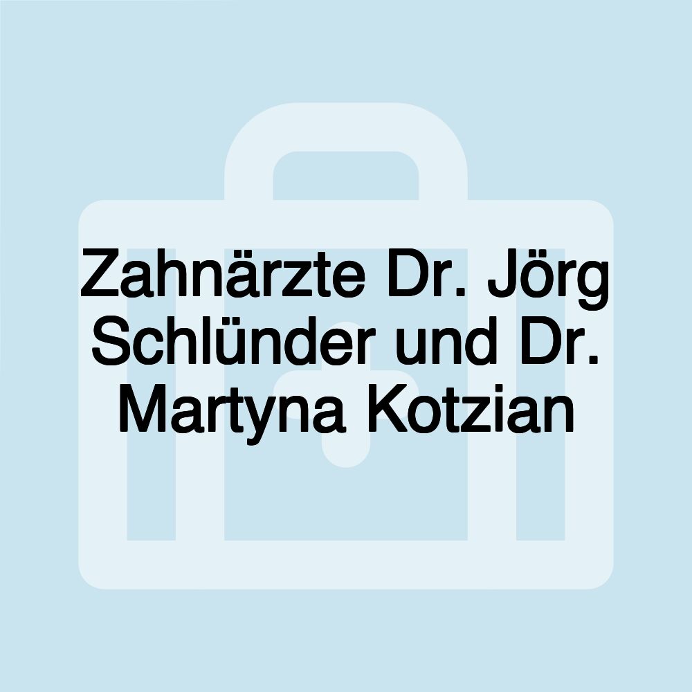 Zahnärzte Dr. Jörg Schlünder und Dr. Martyna Kotzian