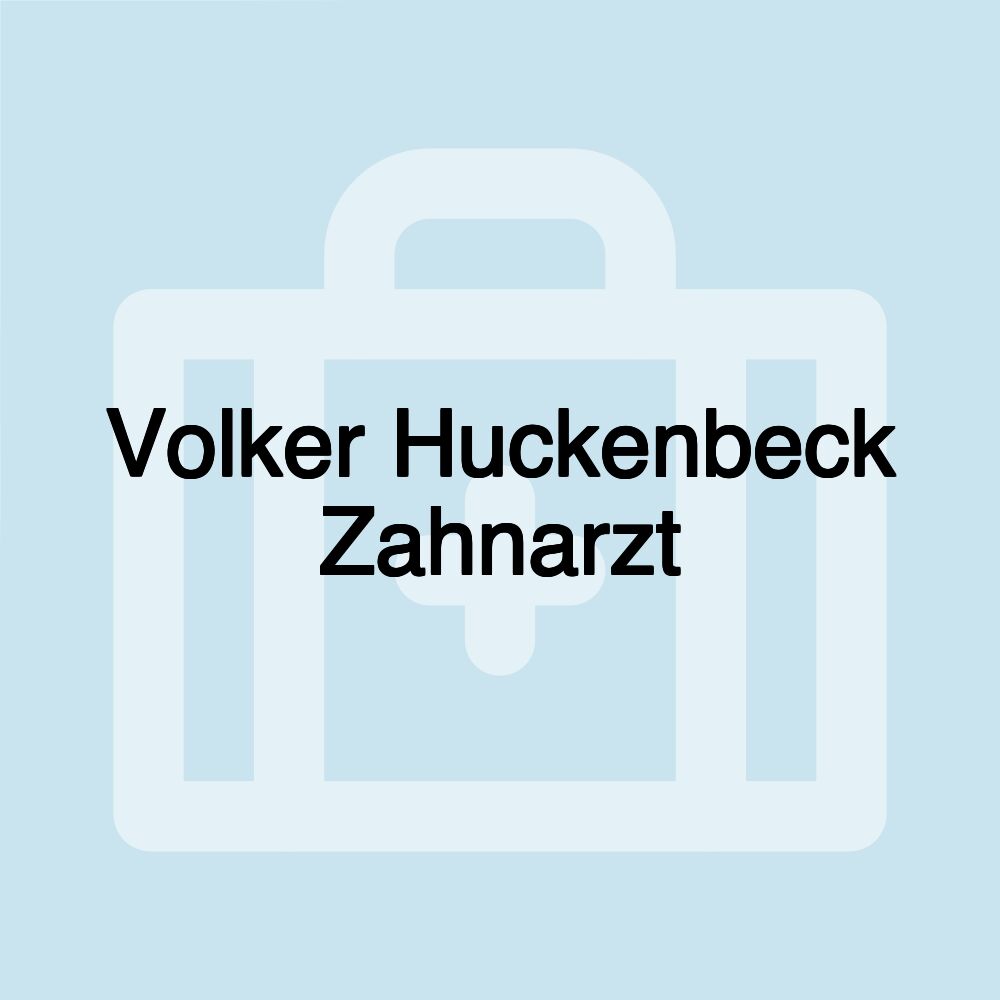 Volker Huckenbeck Zahnarzt