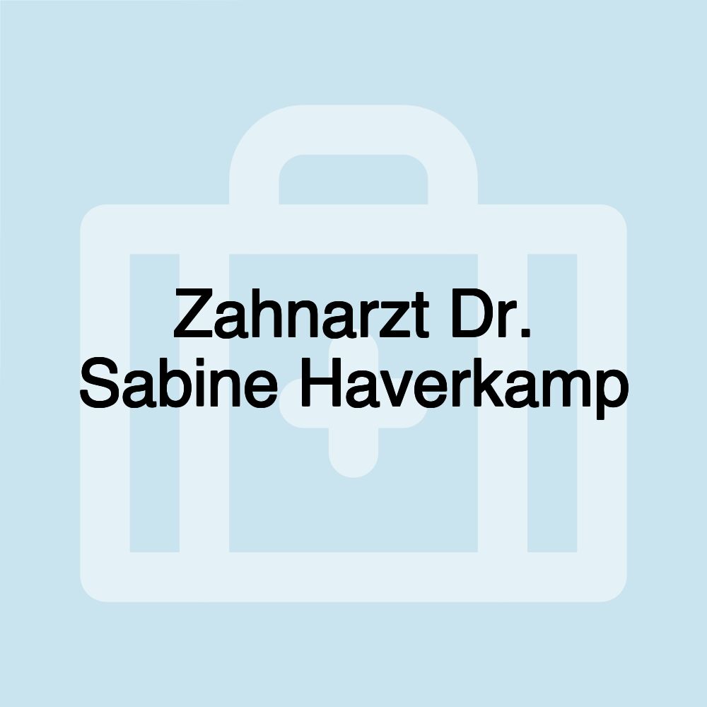 Zahnarzt Dr. Sabine Haverkamp