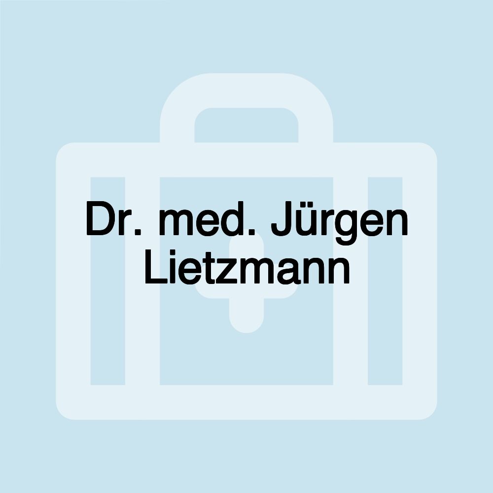 Dr. med. Jürgen Lietzmann