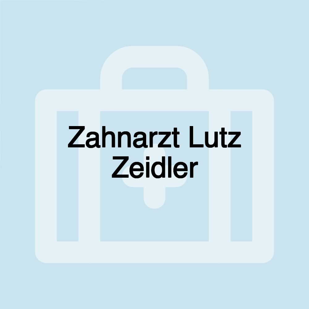 Zahnarzt Lutz Zeidler