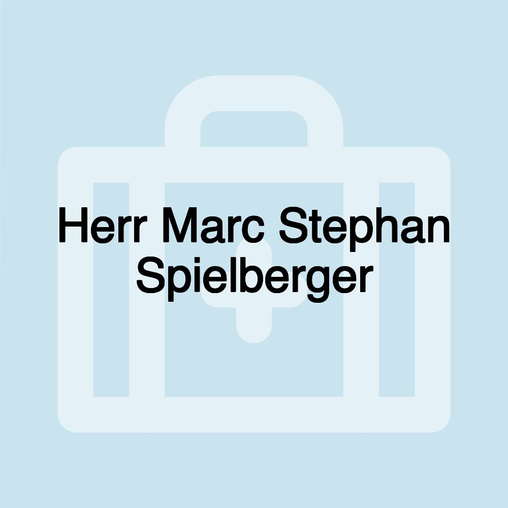 Herr Marc Stephan Spielberger