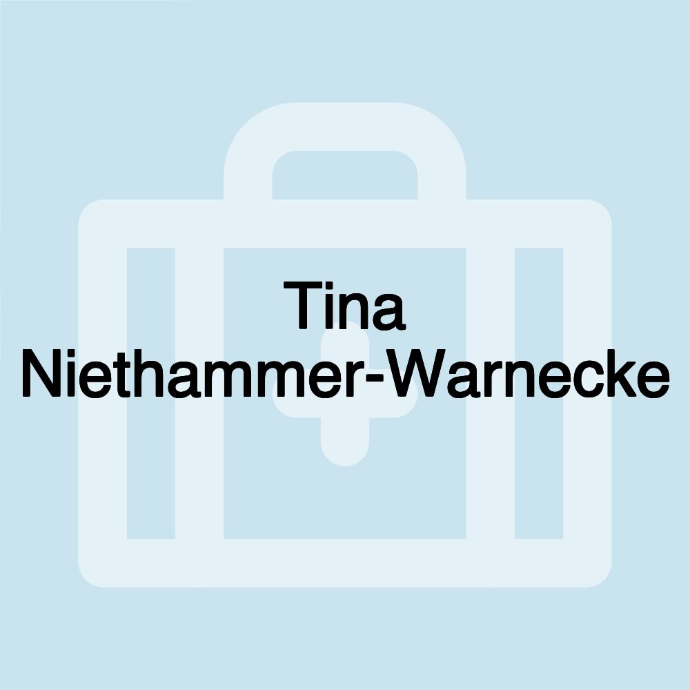 Tina Niethammer-Warnecke