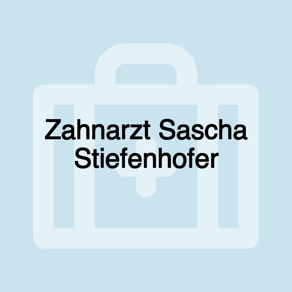 Zahnarzt Sascha Stiefenhofer