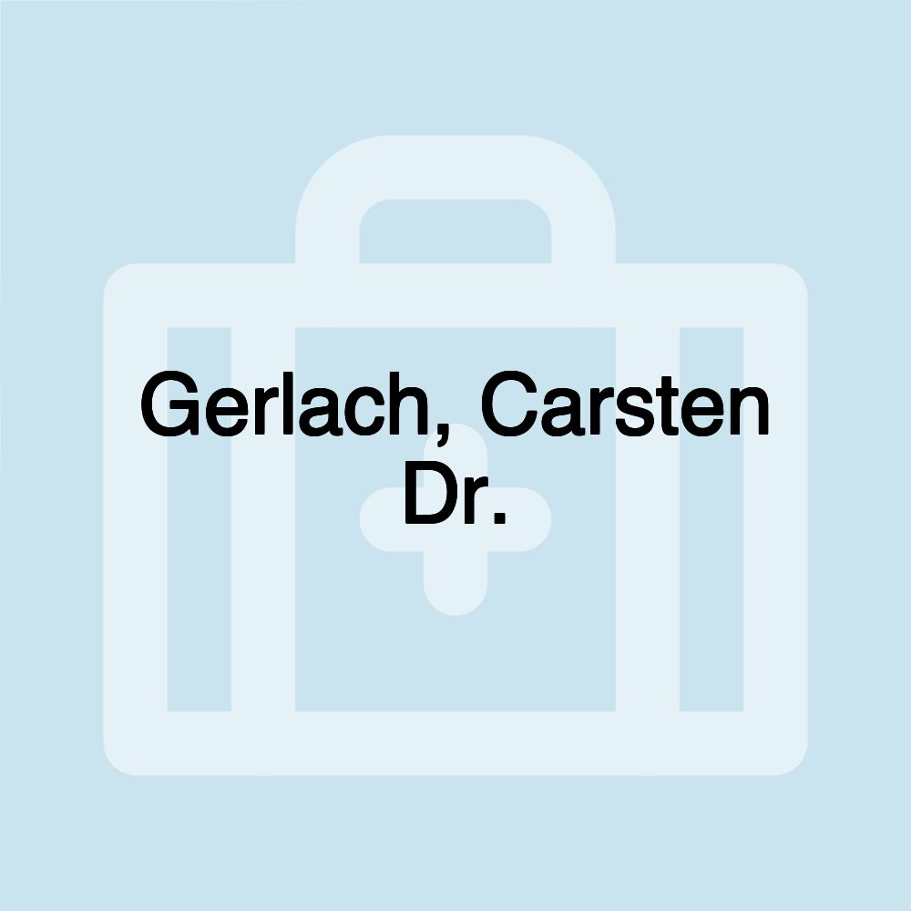 Gerlach, Carsten Dr.