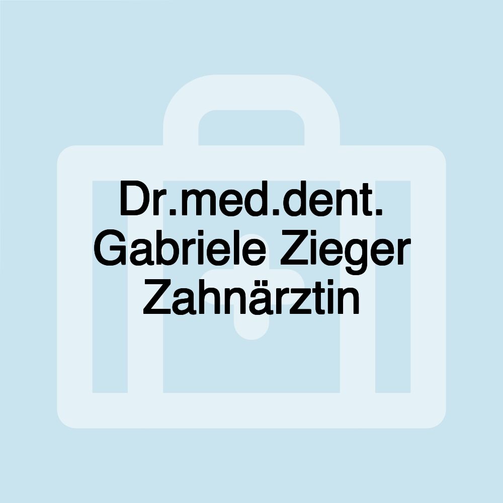 Dr.med.dent. Gabriele Zieger Zahnärztin