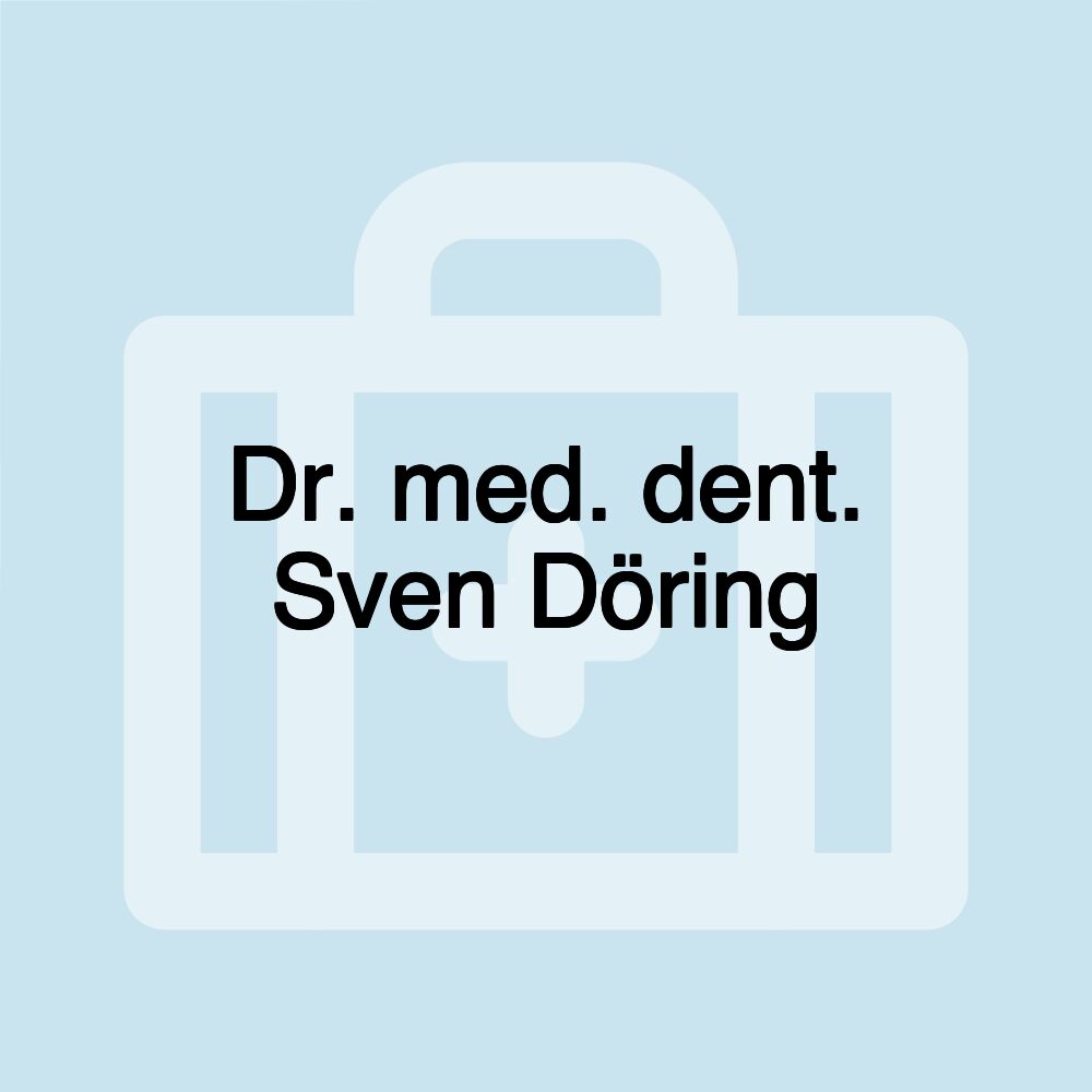 Dr. med. dent. Sven Döring