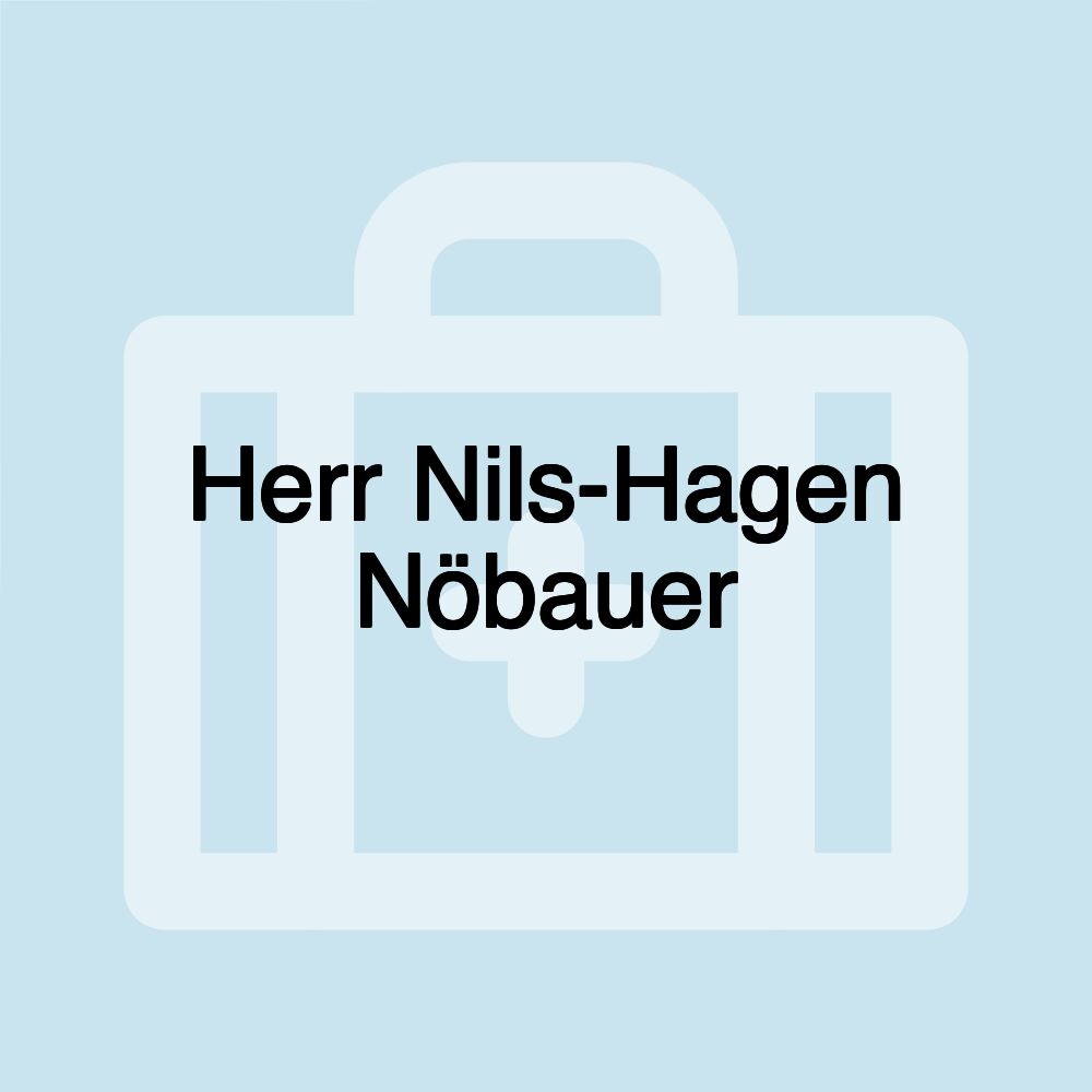 Herr Nils-Hagen Nöbauer