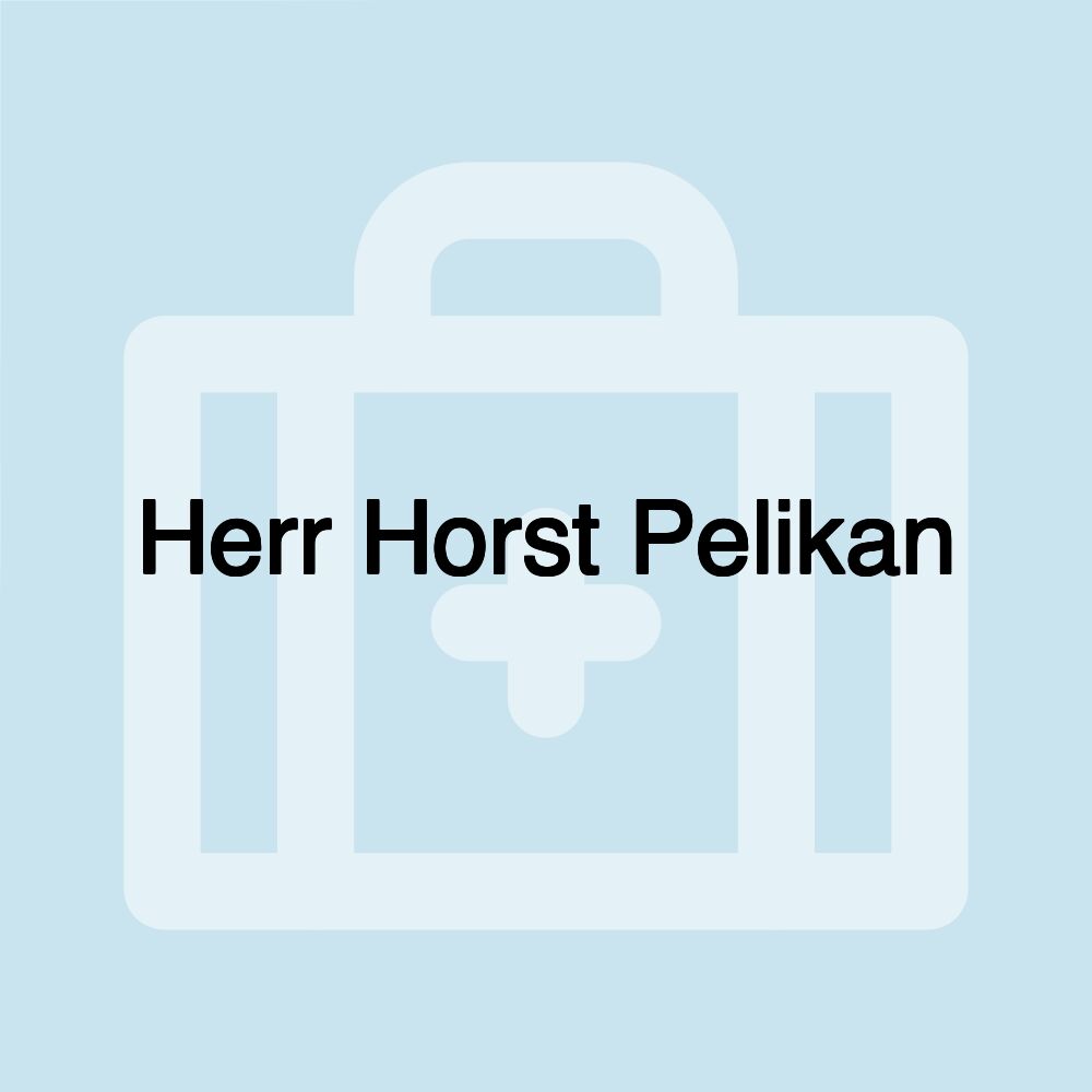 Herr Horst Pelikan