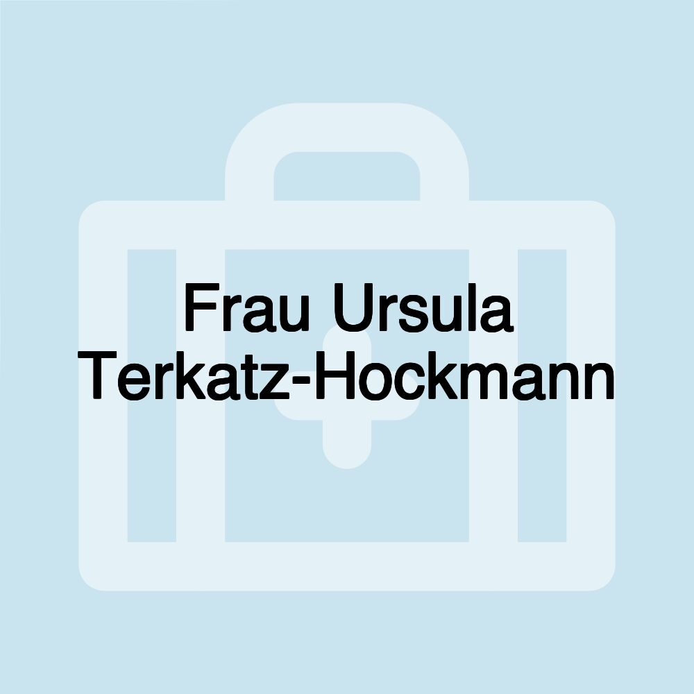 Frau Ursula Terkatz-Hockmann