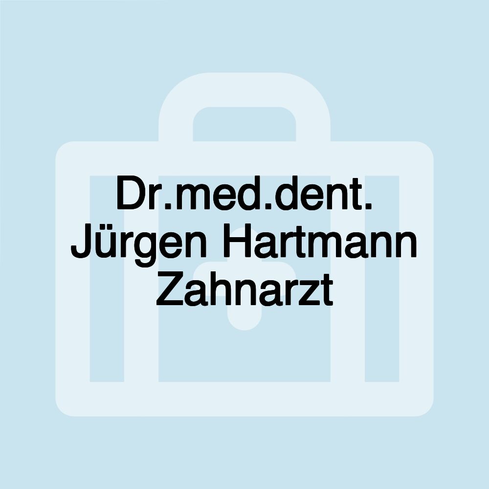 Dr.med.dent. Jürgen Hartmann Zahnarzt