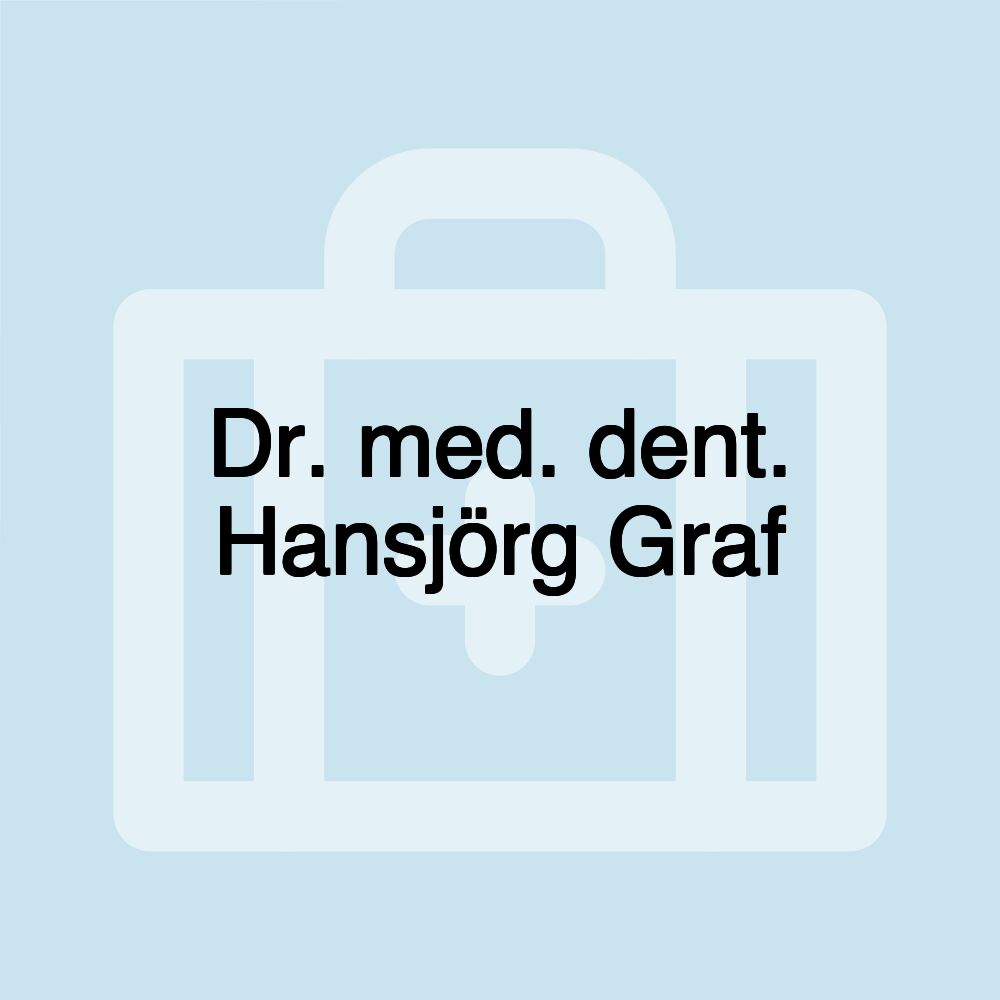 Dr. med. dent. Hansjörg Graf