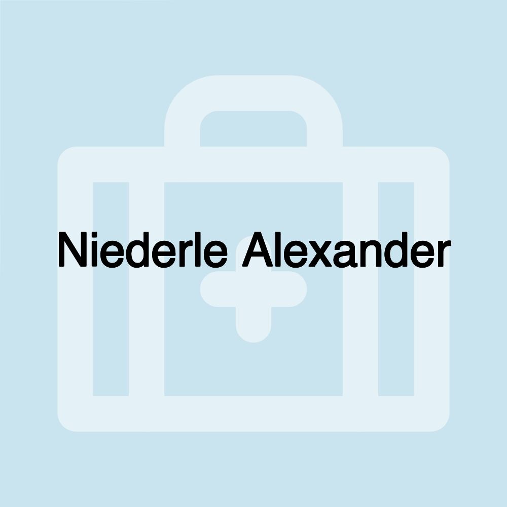 Niederle Alexander