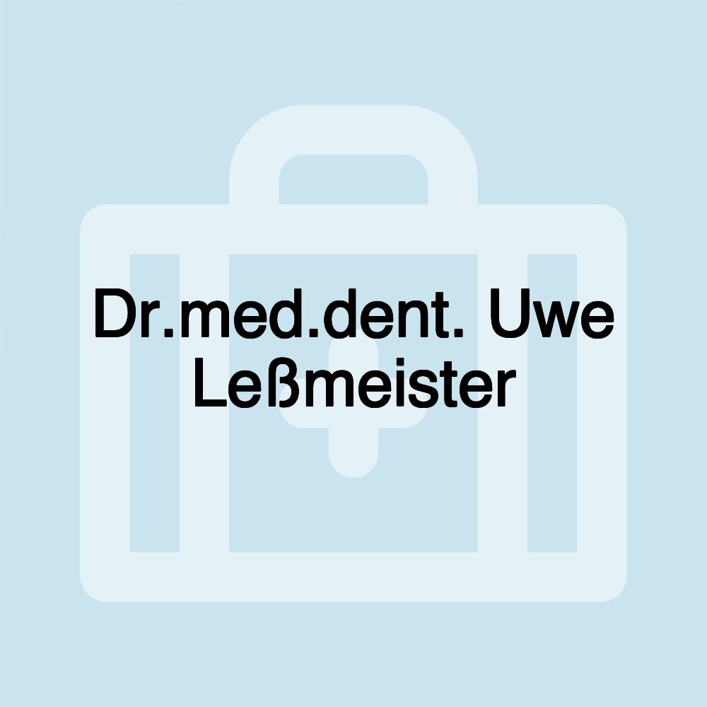 Dr.med.dent. Uwe Leßmeister