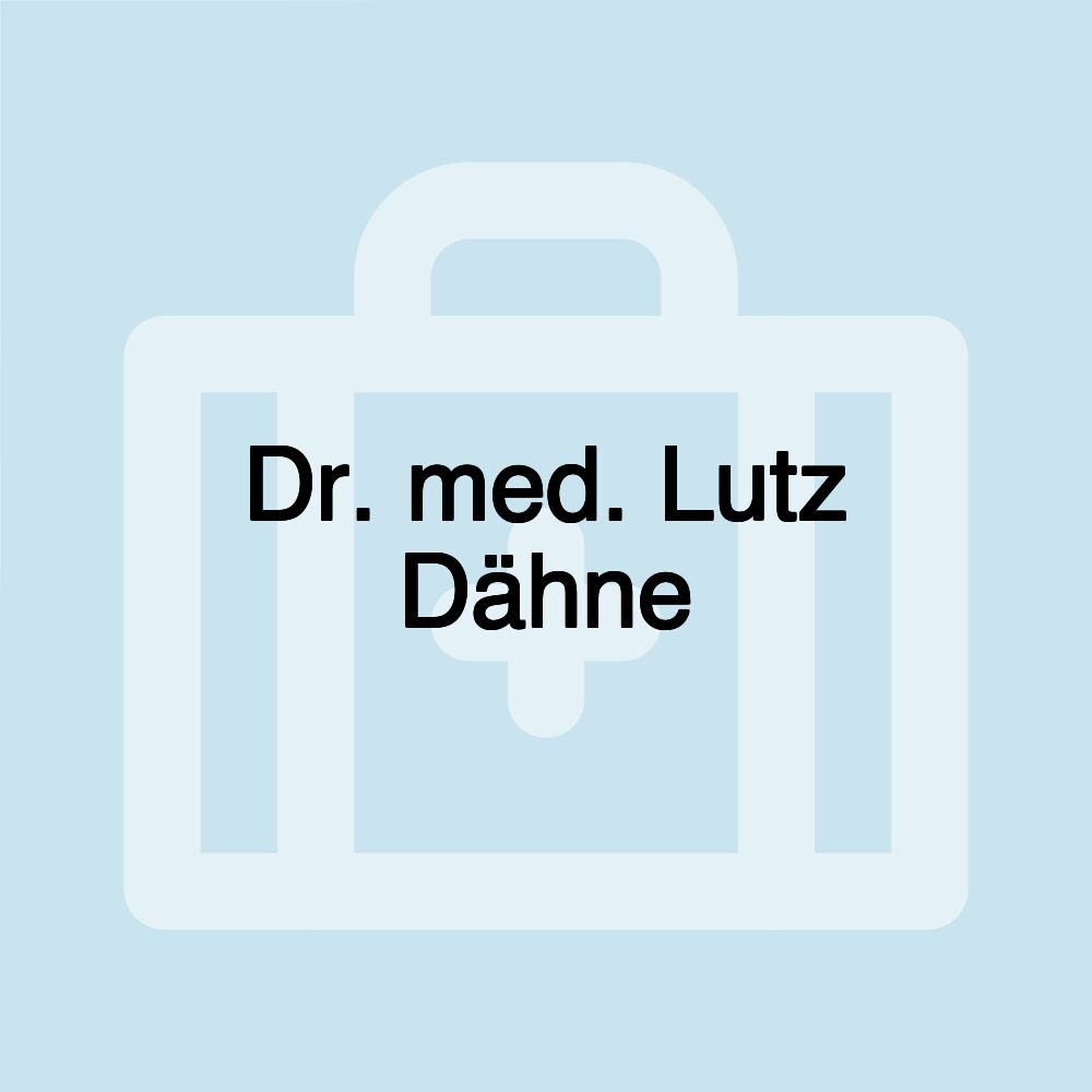 Dr. med. Lutz Dähne