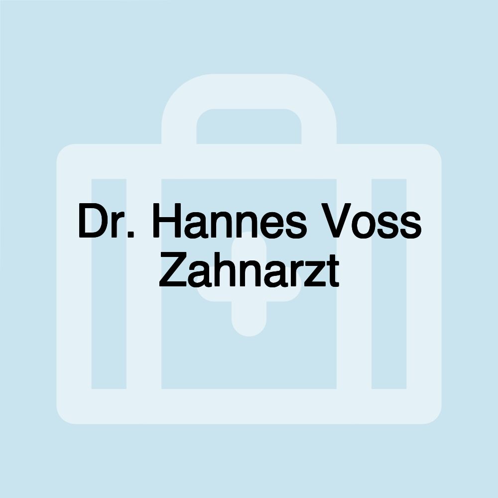 Dr. Hannes Voss Zahnarzt