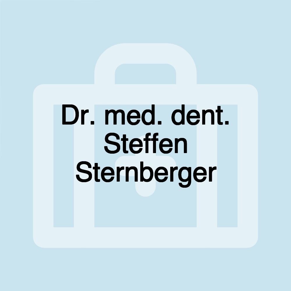 Dr. med. dent. Steffen Sternberger