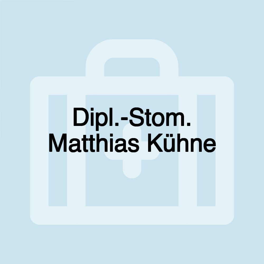 Dipl.-Stom. Matthias Kühne