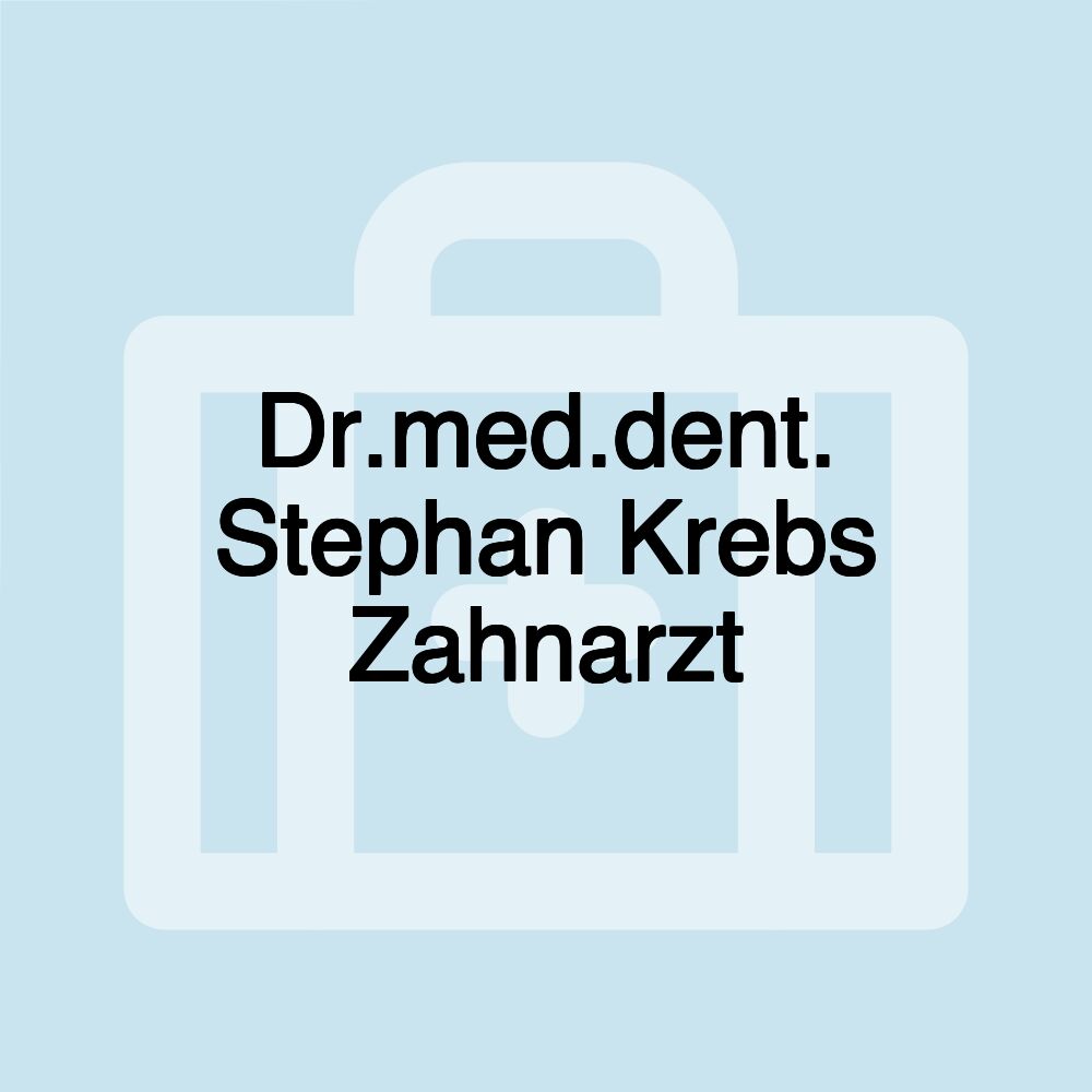 Dr.med.dent. Stephan Krebs Zahnarzt