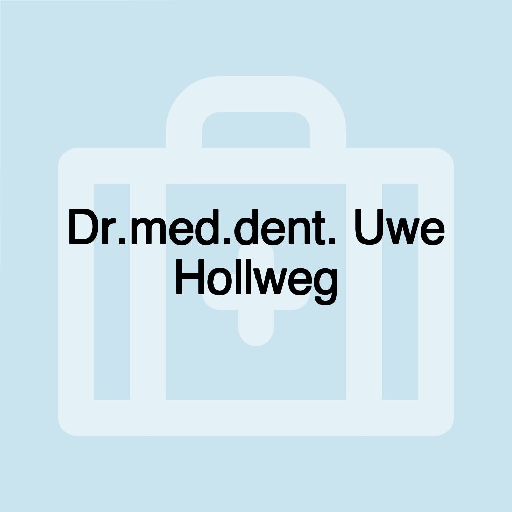 Dr.med.dent. Uwe Hollweg