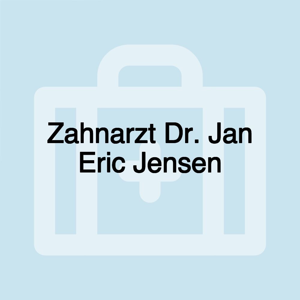 Zahnarzt Dr. Jan Eric Jensen