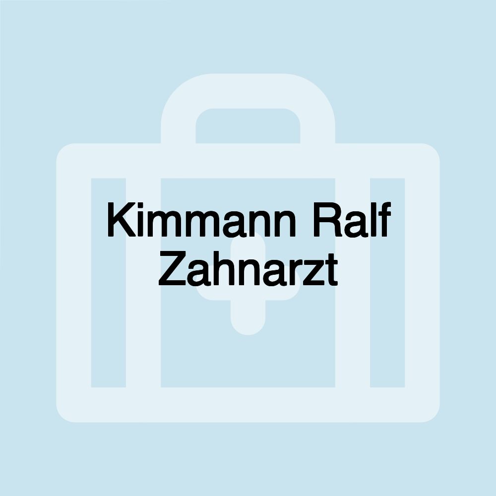 Kimmann Ralf Zahnarzt