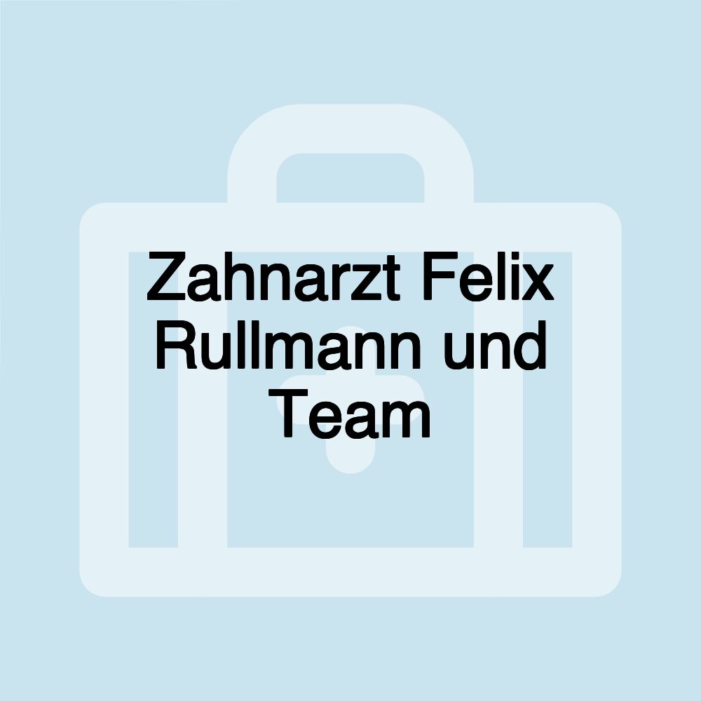 Zahnarzt Felix Rullmann und Team