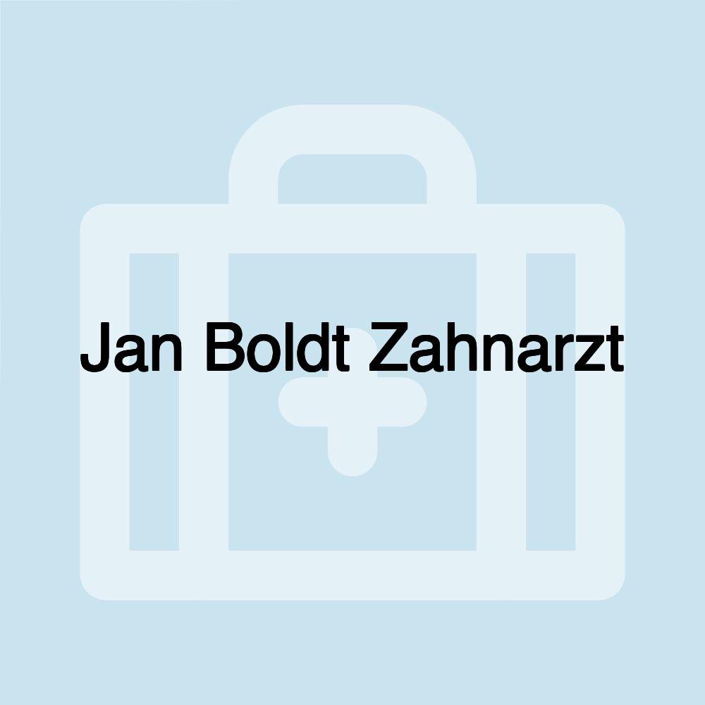 Jan Boldt Zahnarzt