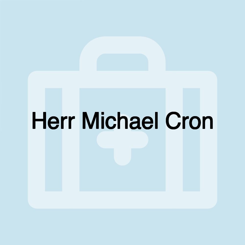 Herr Michael Cron