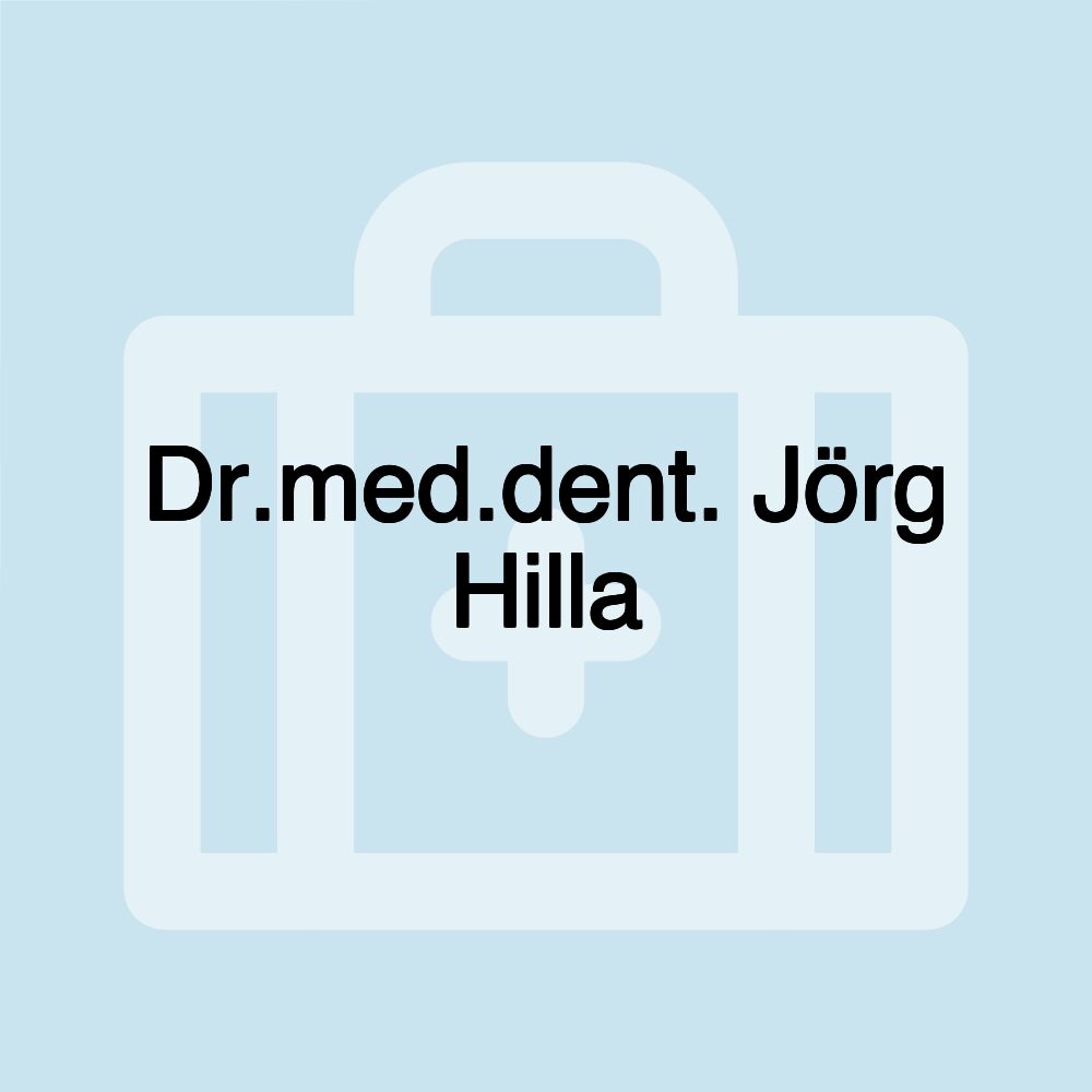 Dr.med.dent. Jörg Hilla