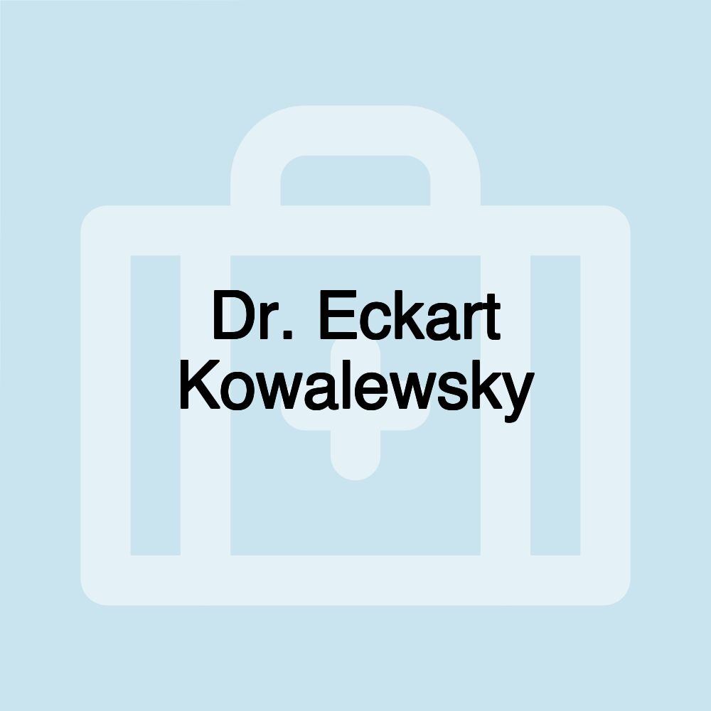 Dr. Eckart Kowalewsky