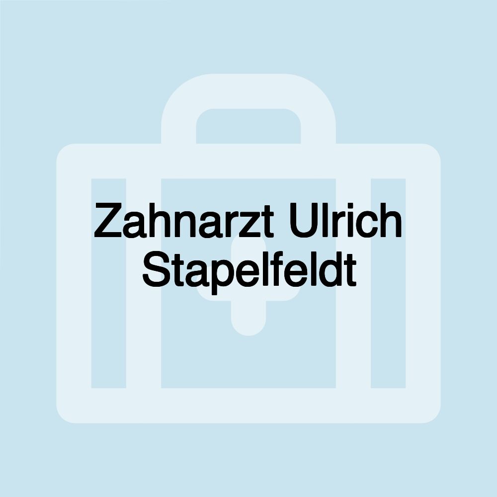 Zahnarzt Ulrich Stapelfeldt