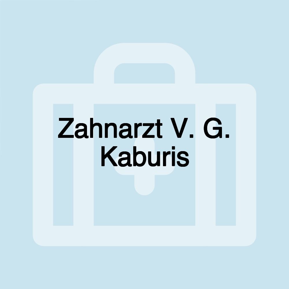 Zahnarzt V. G. Kaburis