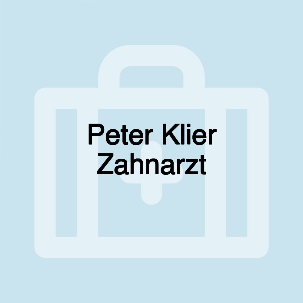 Peter Klier Zahnarzt