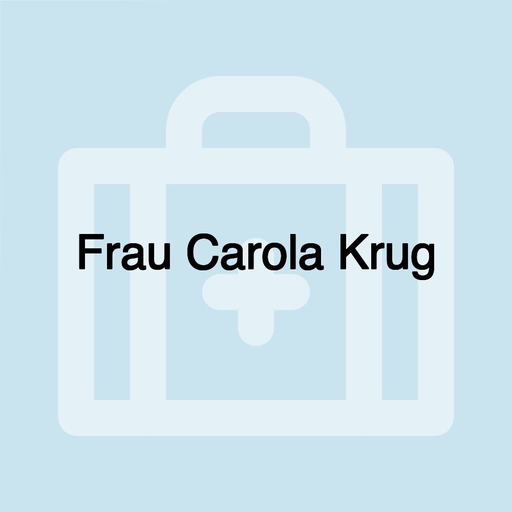 Frau Carola Krug