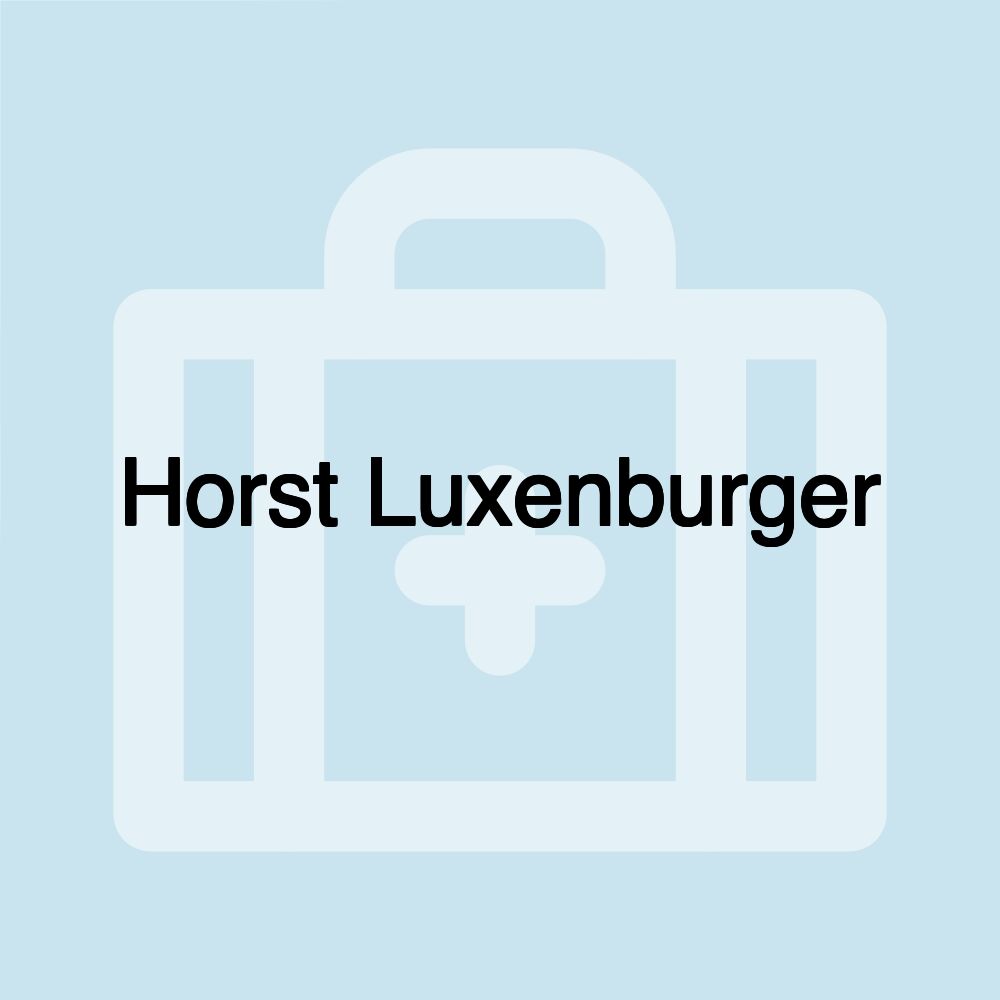 Horst Luxenburger