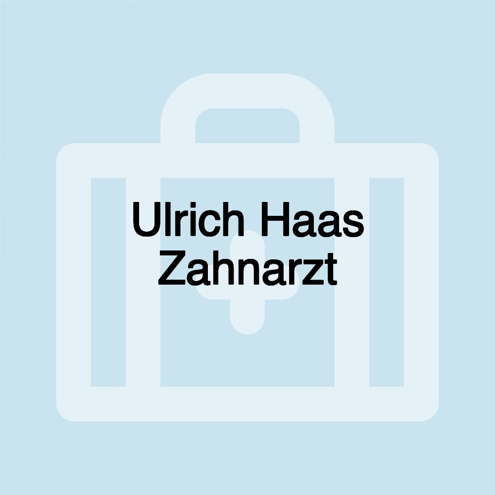 Ulrich Haas Zahnarzt