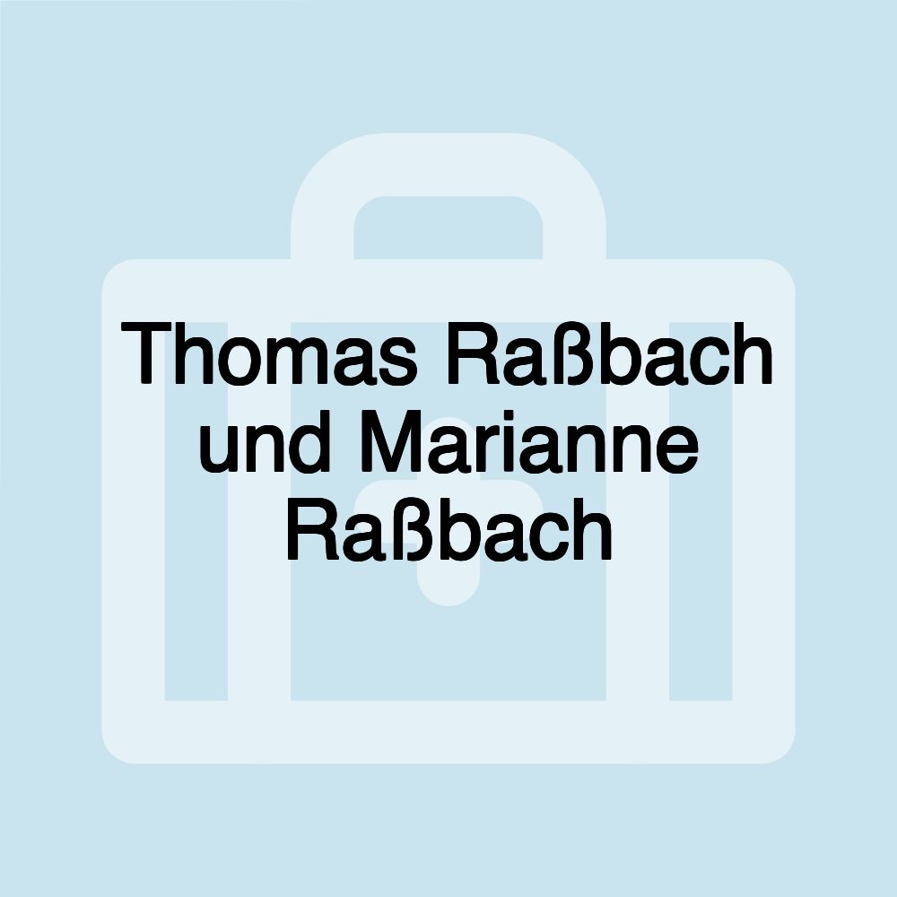 Thomas Raßbach und Marianne Raßbach