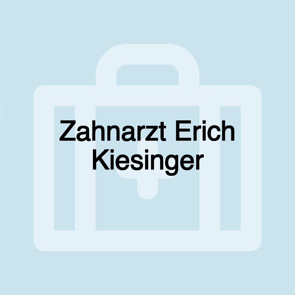 Zahnarzt Erich Kiesinger