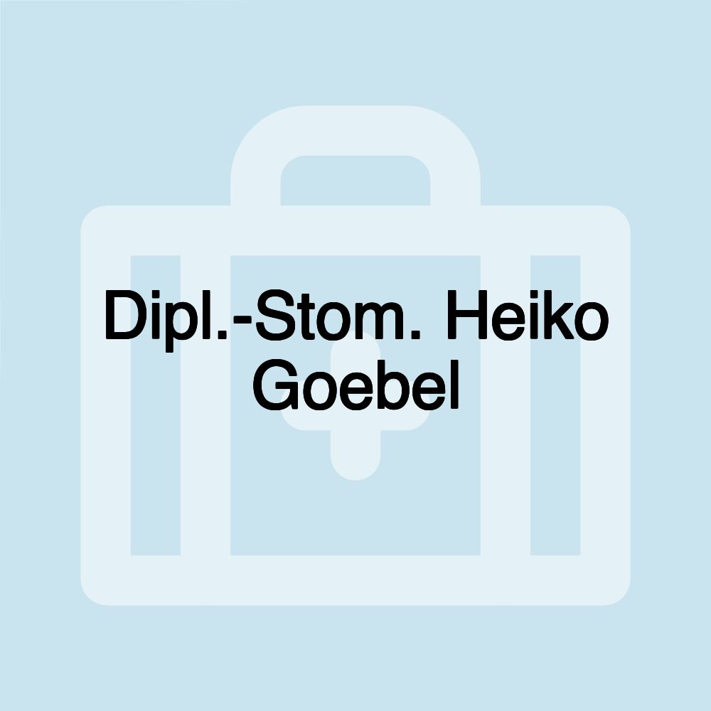 Dipl.-Stom. Heiko Goebel