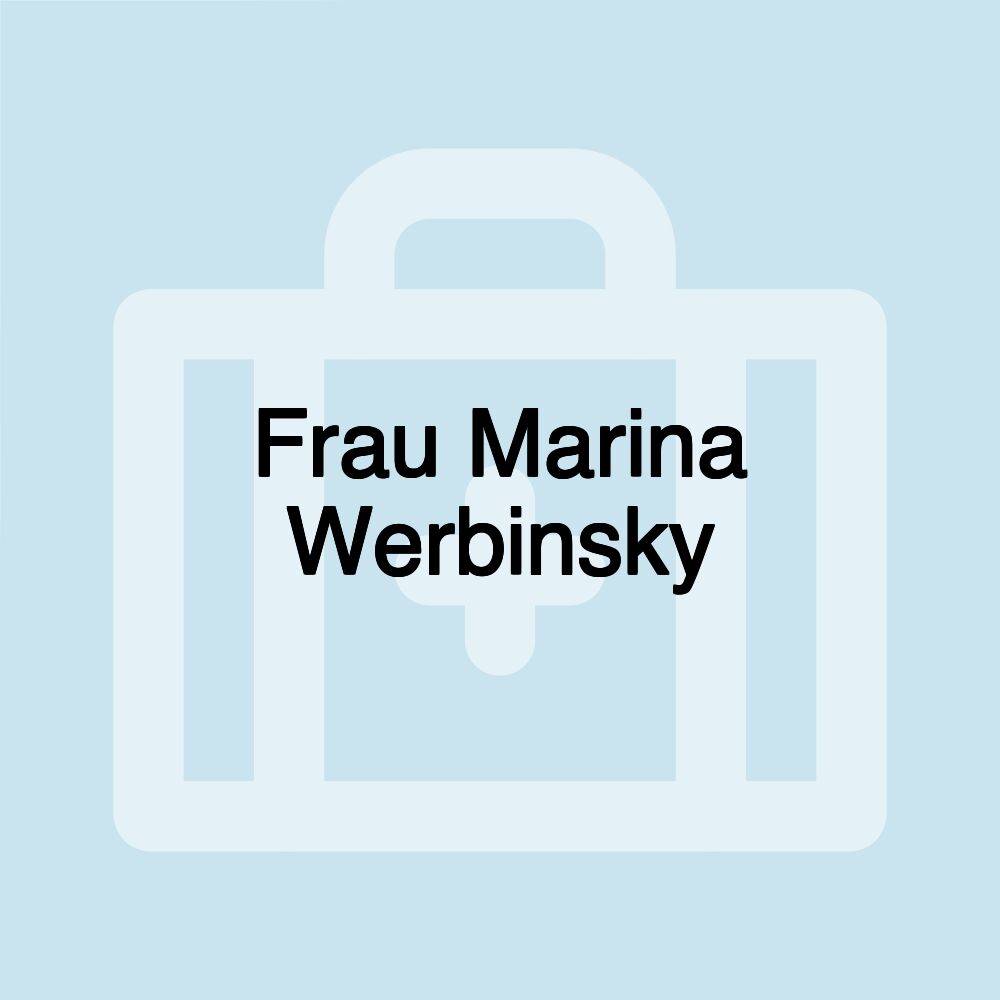 Frau Marina Werbinsky