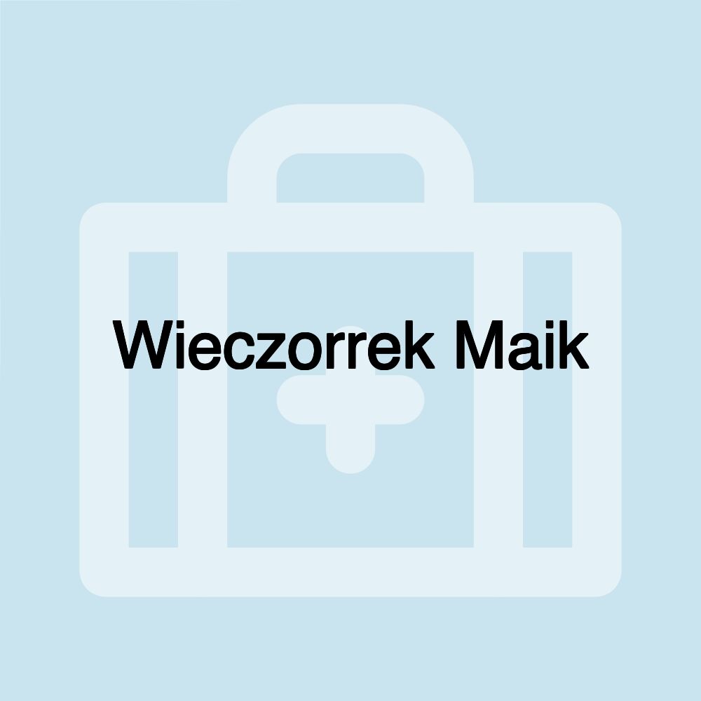 Wieczorrek Maik