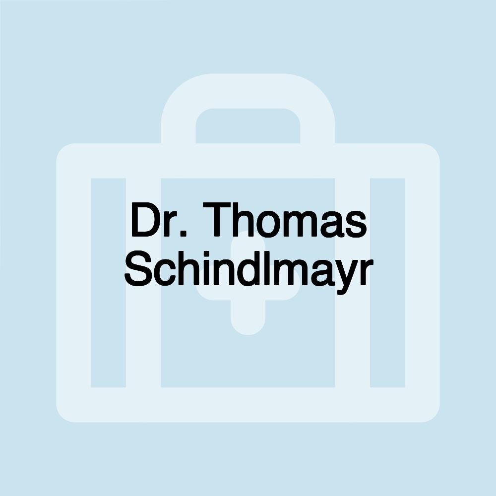 Dr. Thomas Schindlmayr