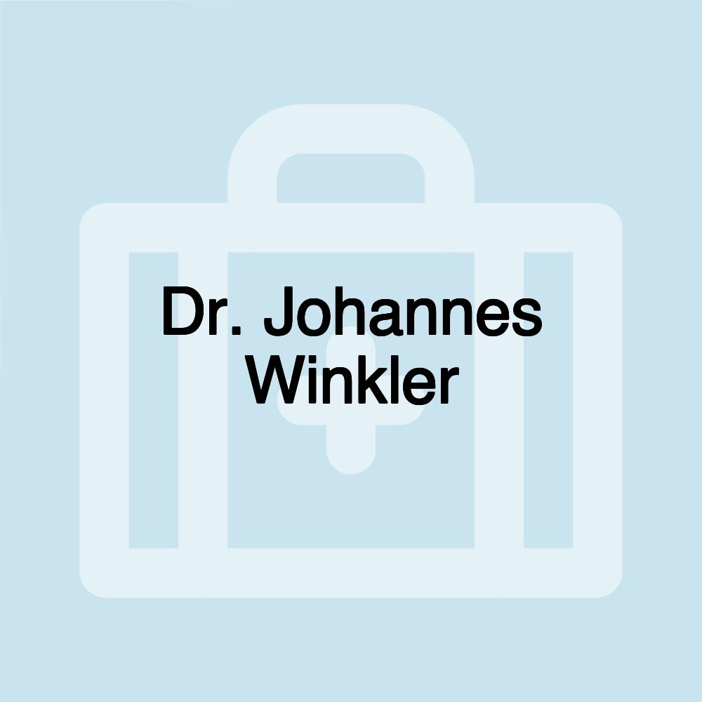 Dr. Johannes Winkler