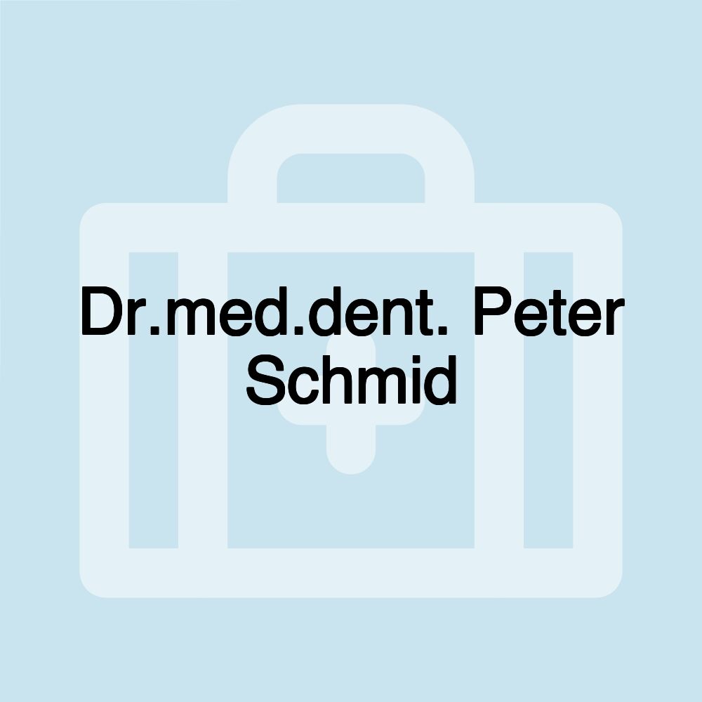 Dr.med.dent. Peter Schmid