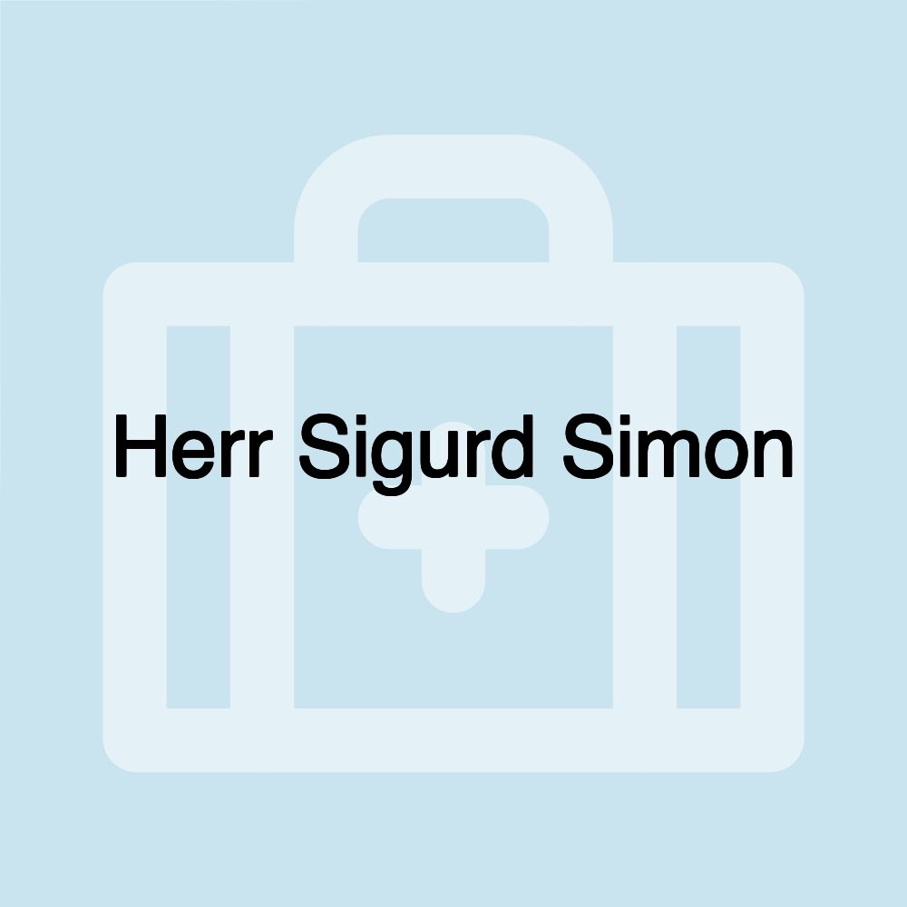 Herr Sigurd Simon